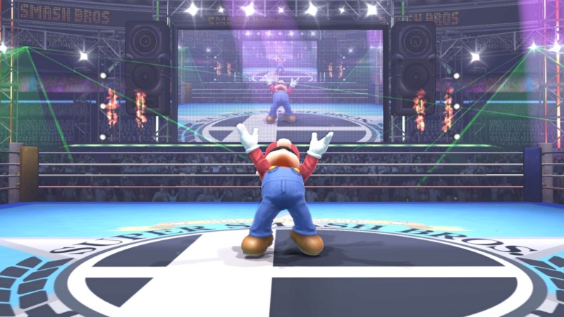 mario in victory stance