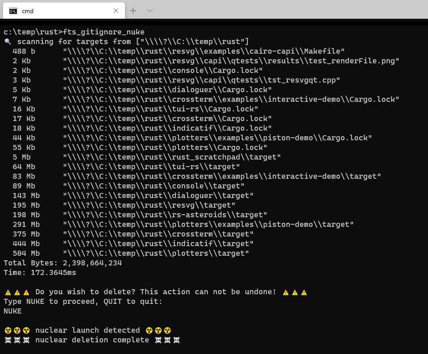 fts_gitignore_nuke cmdline example